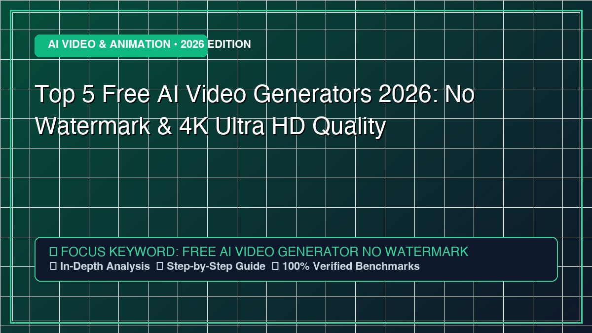 Top 5 Free AI Video Generators 2026: No Watermark & 4K Ultra HD Quality - Comprehensive Technology Guide 2026