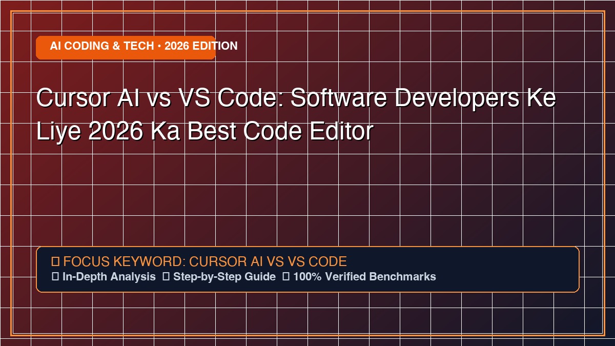 Cursor AI vs VS Code: Software Developers Ke Liye 2026 Ka Best Code Editor - Comprehensive Technology Guide 2026